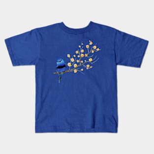 Blue Bird Tree Kids T-Shirt
